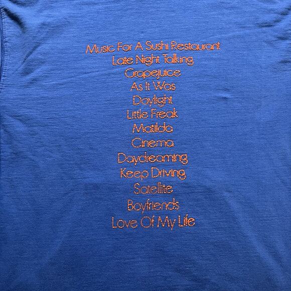 Harry Styles Hoodie Mens L Blue Sweatshirt Love On Tour House Concert Pullover - Picture 2 of 16